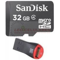 CARTÃO DE MEMÓRIA MICRO SD HC 32GB SANDISKI GRATIS LEITOR DE MICROSD